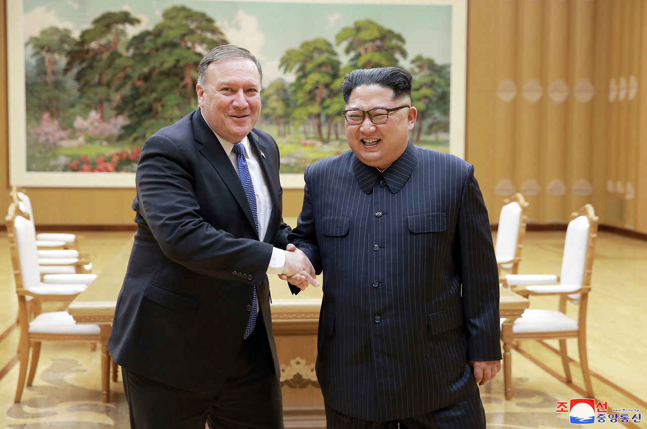 Tercero. Se trata del tercer viaje de Mike Pompeo como secretario de Estado a Corea del Norte. (AP)