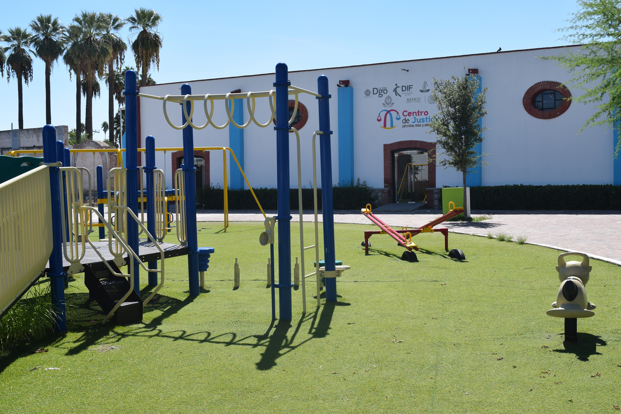 Obras. El Centro de Justicia para Niños, Niñas y Adolescentes se ubica en el interior del parque La Esperanza. (EL SIGLO DE TORREÓN)