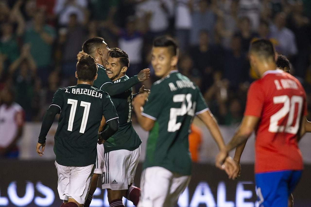 La Selección Mexicana se impuso 3 goles contra 2 a Costa Rica. (ESPECIAL)