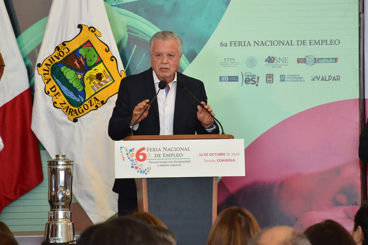 El alcalde de Torreón, Jorge Zermeño, también estuvo presente en el evento. (FERNANDO COMPEAN)