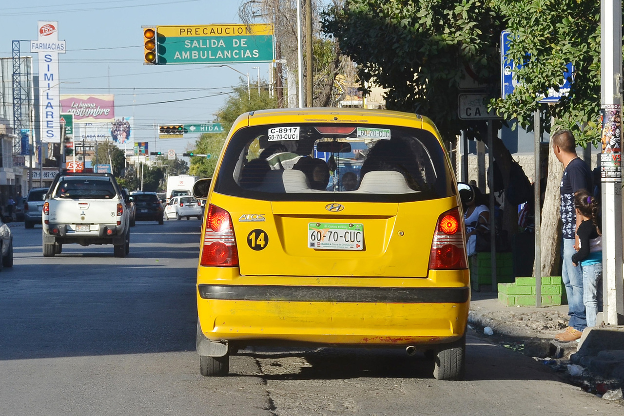 Creciendo. La organización de los 'cinqueros' crece en la cobertura del servicio del transporte de taxis en la ciudad. Ahora ya hasta tienen ramales que cubren todos los puntos de la ciudad. (EL SIGLO DE TORREÓN)