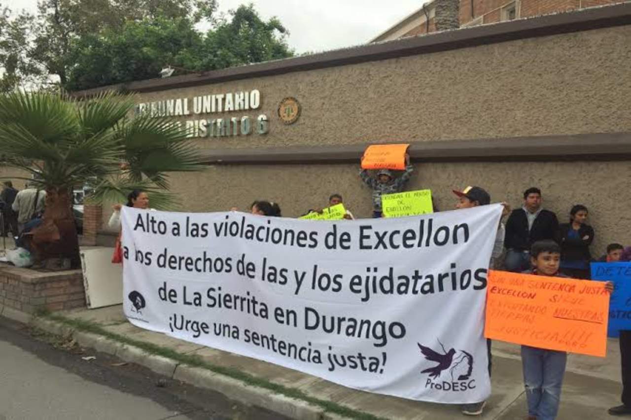 Manifestaciones en la minera Excellon en Durango.