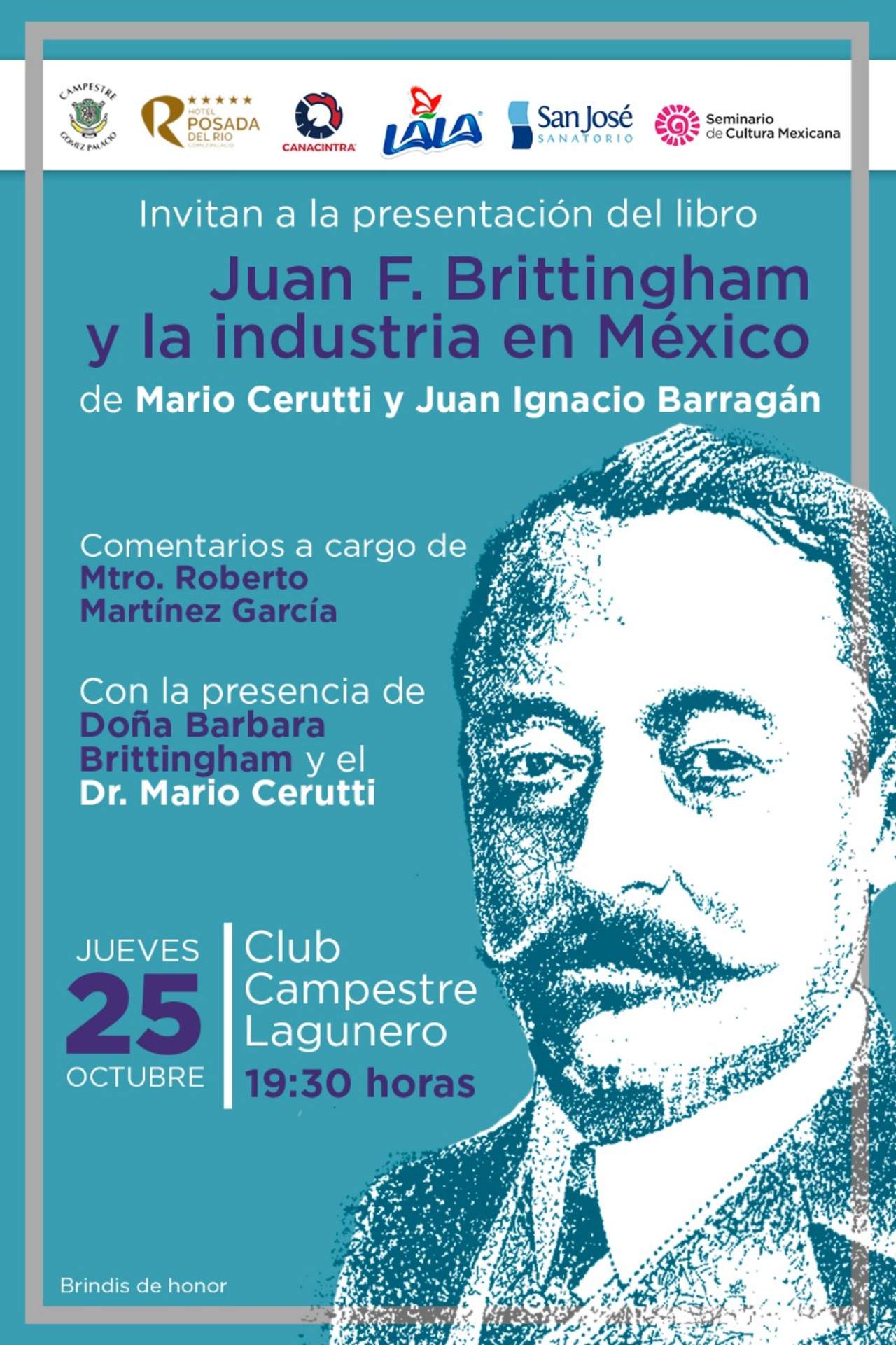 La presentación tendrá lugar a partir de las 19:30 horas en las instalaciones del Club Campestre Lagunero. (EL SIGLO DE TORREÓN)