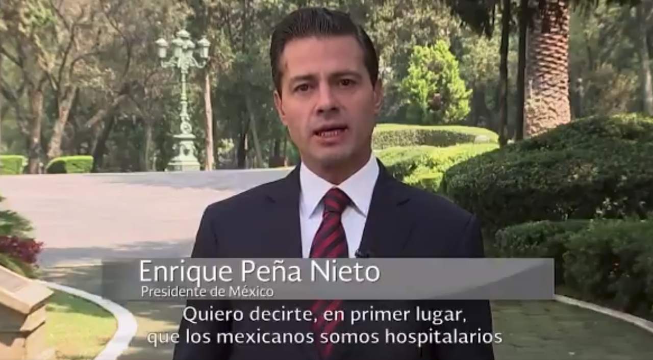 “Los mexicanos somos hospitalarios y especialmente solidarios con quienes pasan por momentos difíciles, somos un país que valora y reconoce la dignidad de las personas migrantes”, expresó en un video difundido en sus redes sociales. (ESPECIAL)