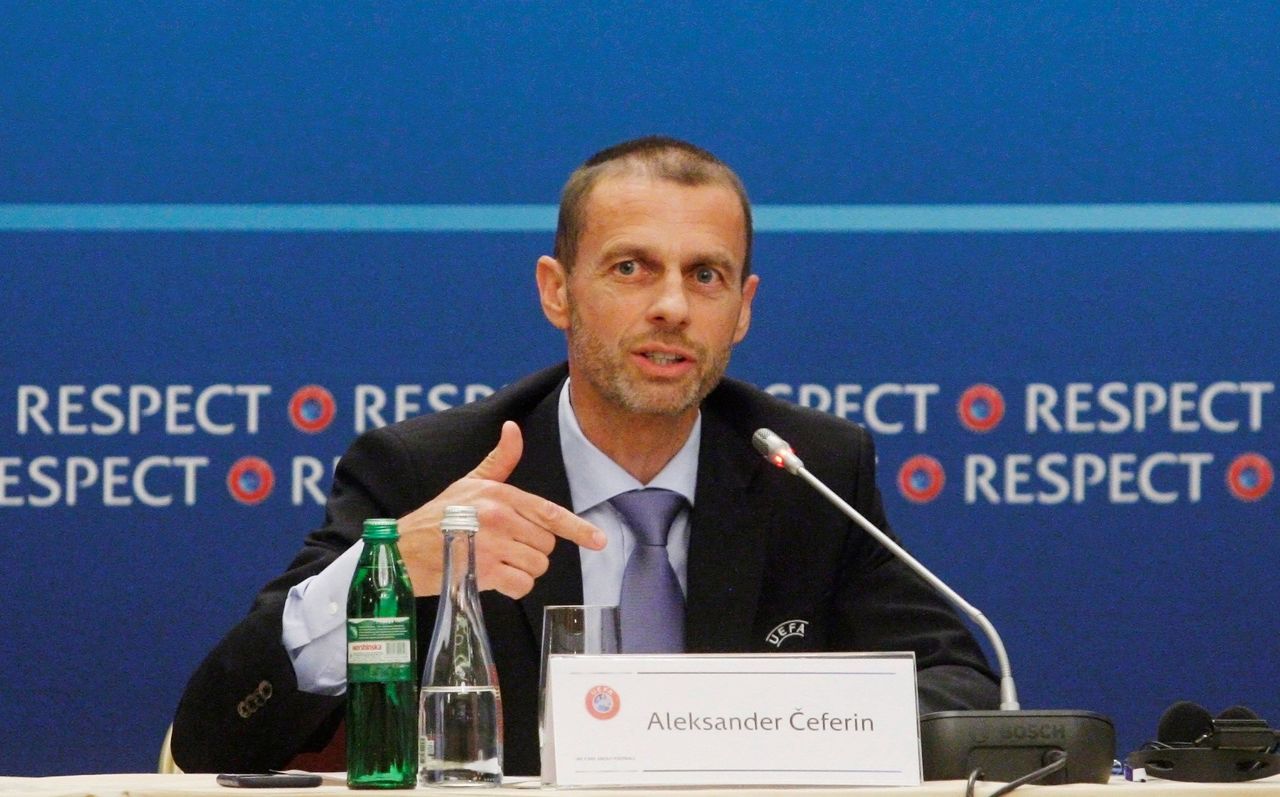El esloveno Aleksander Ceferin, presidente de la UEFA.