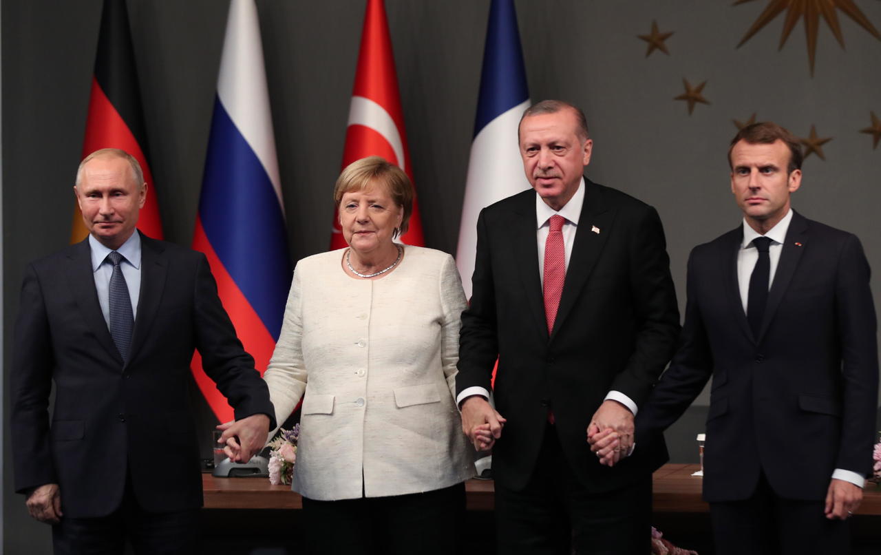 Urgencia. Los líderes de Alemania, Francia, Rusia y Turquía expresaron ayer su determinación de poner fin lo antes posible al derramamiento de sangre en Siria.