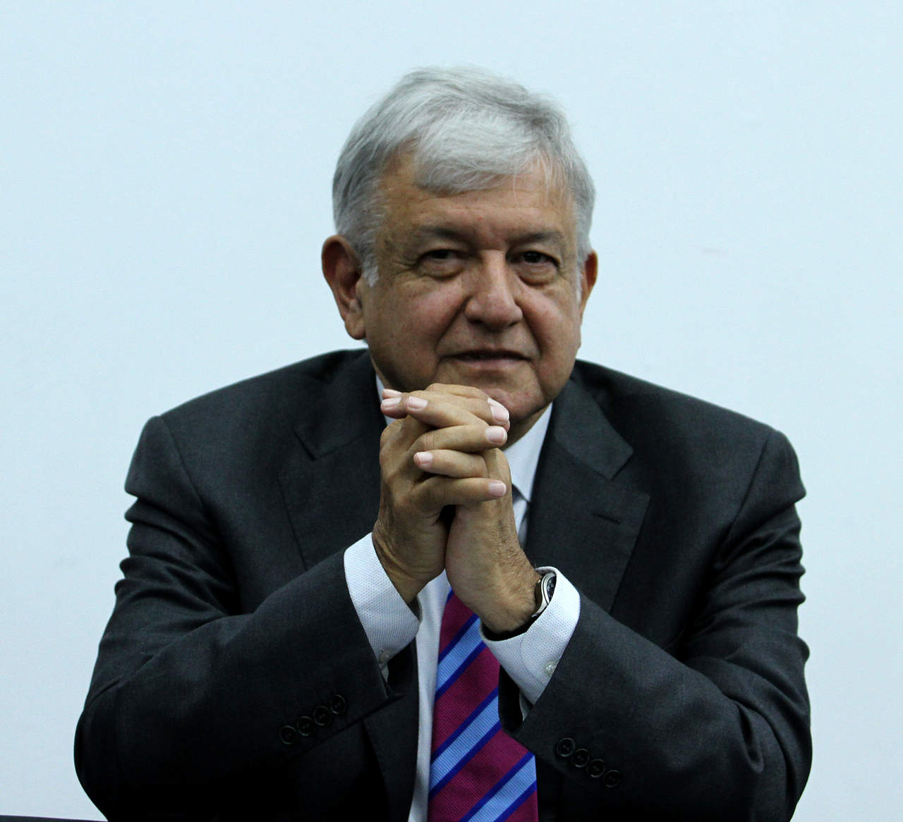 Durante la presentación de Televisa News Content Studios, el presidente electo Andrés Manuel López Obrador calificó como extraordinaria a la televisora. (NOTIMEX)