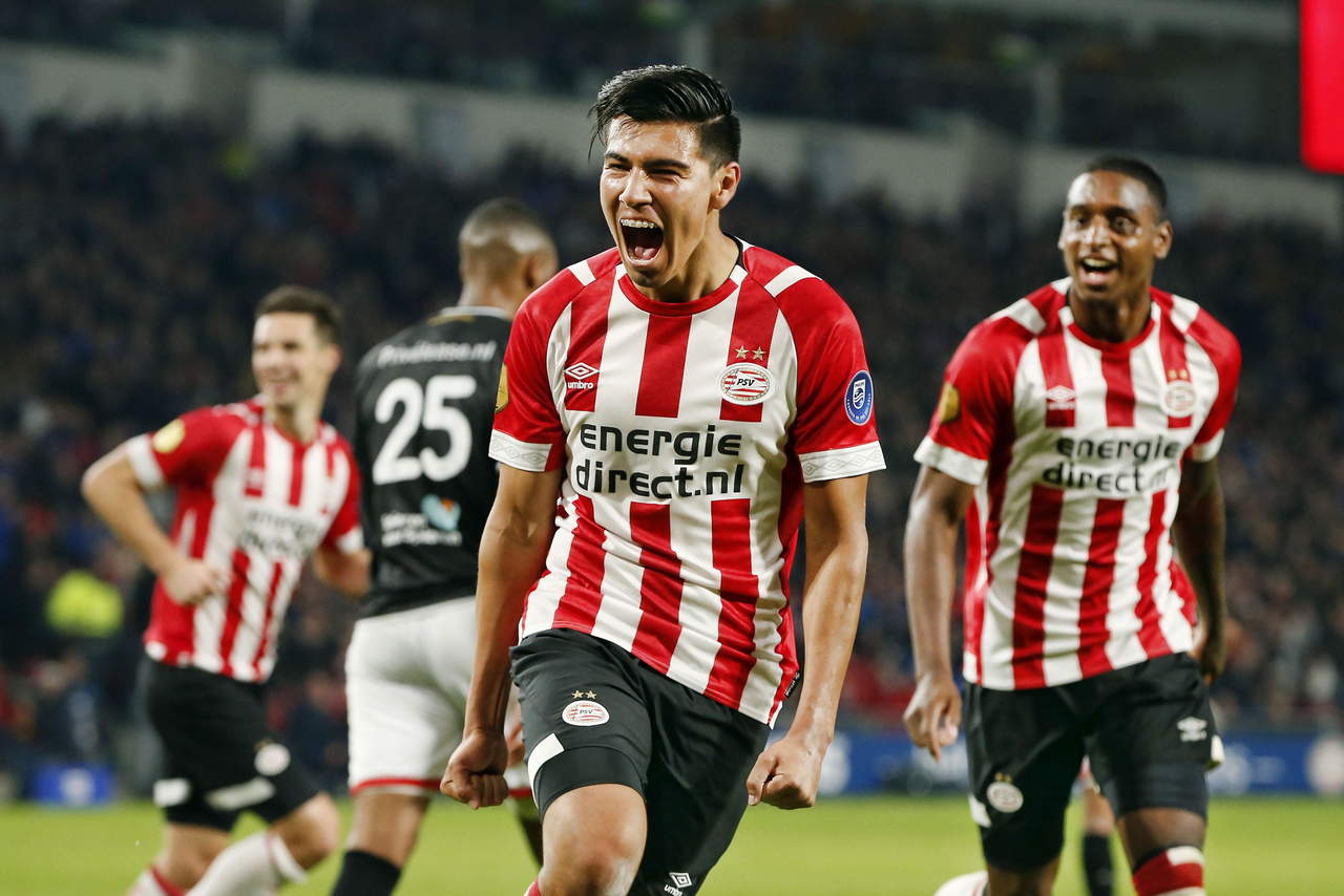 El mexicano Erick Gutiérrez abrió el marcador para el PSV a los 25 segundos de arrancado el partido. (ARCHIVO)