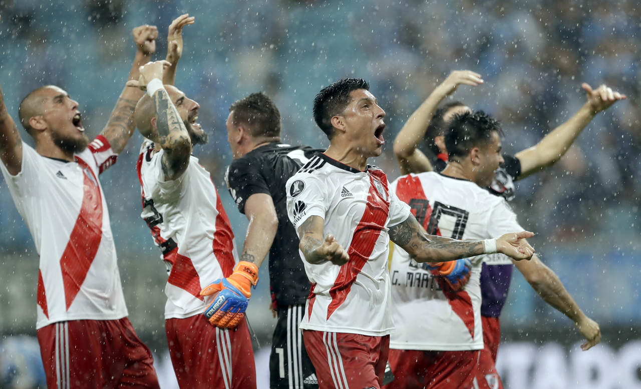 River Plate disputará el partido por el título de Copa Libertadores contra el que resulte ganador del duelo entre Palmeiras y Boca Juniors; la posibilidad del clásico argentino en la final del torneo continental sigue en el aire. (AP)