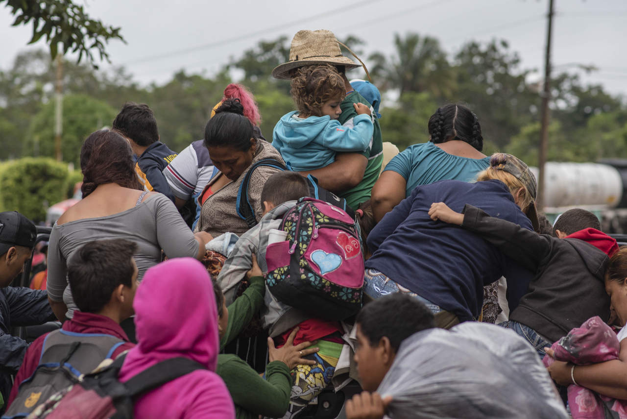 Los migrantes se dirigen de Veracruz a la Ciudad de México. (EFE) 