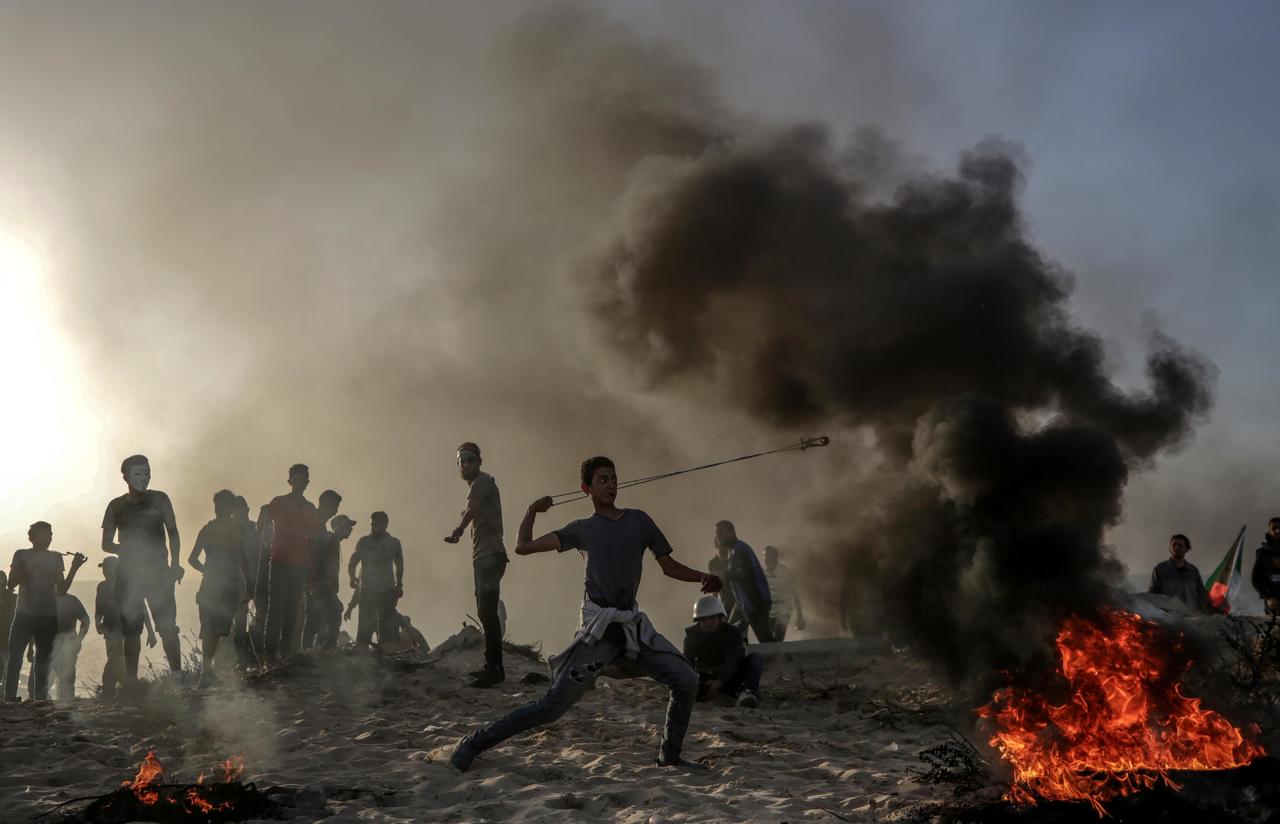 Sin freno. La tensión entre palestinos e israelíes aumenta en la Franja de Gaza.