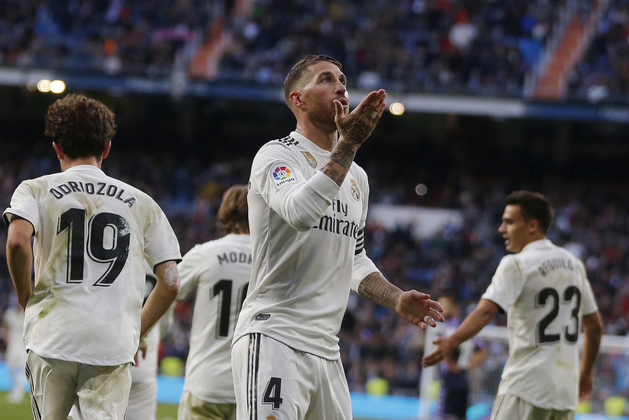 Sergio Ramos, capitán del Real Madrid, marcó desde el punto penal el segundo gol de su equipo.