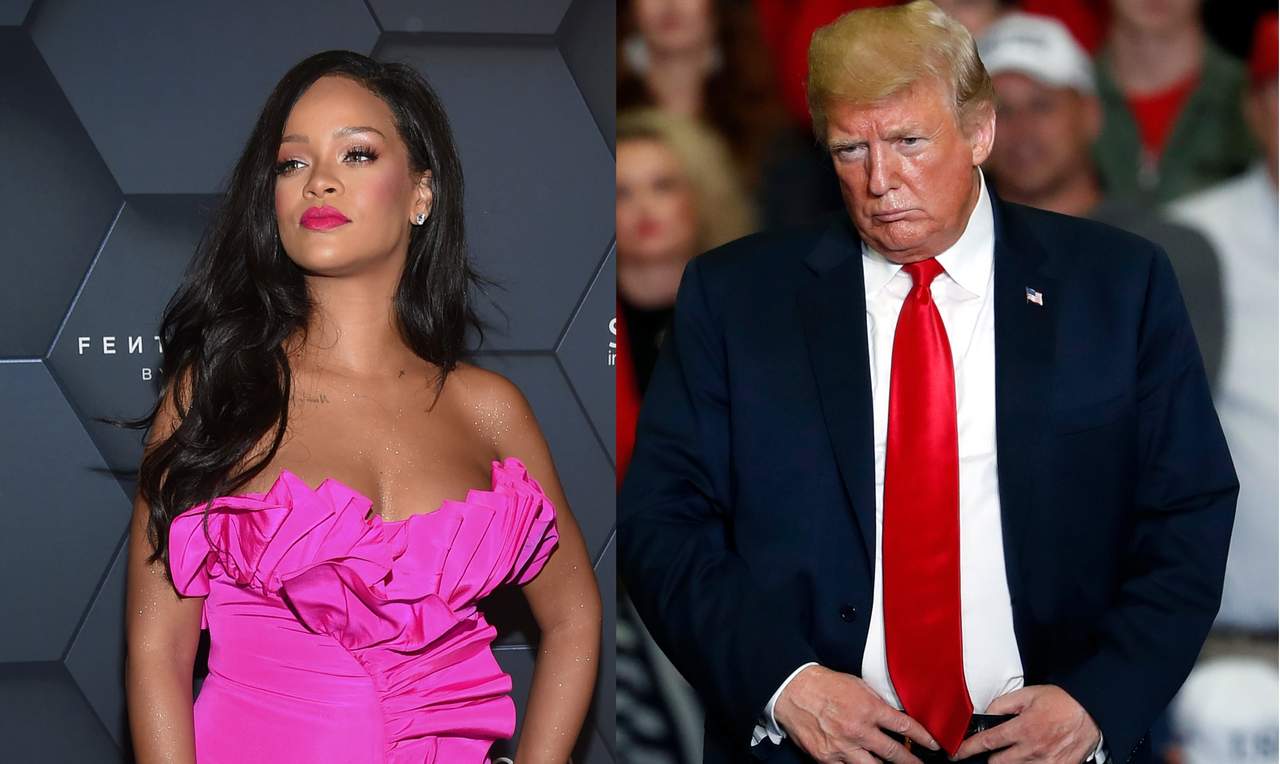 Se molesta. Rihanna expresó su desaprobación por el uso de su canción Don 't stop the music durante el mitin de Donald Trump. (ARCHIVO)