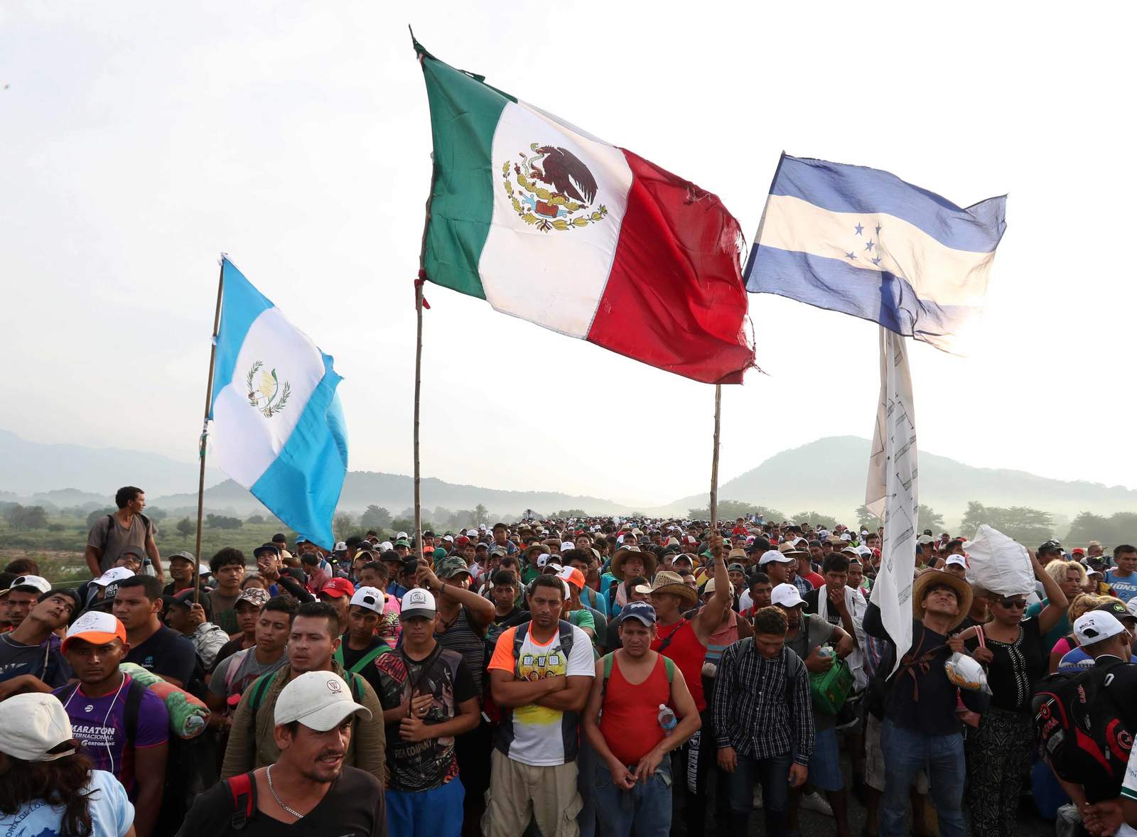 La caravana de migrantes de Honduras, a la que se han sumado ciudadanos de otros países centroamericanos, se halla en Ciudad de México cuando lleva casi un mes en ruta hacia Estados Unidos. (EL UNIVERSAL, OCTUBRE)