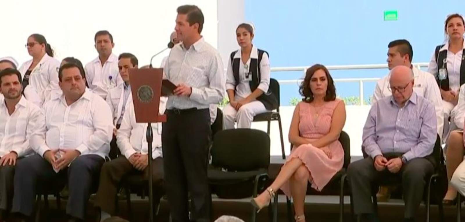 Peña Nieto enfatizó que para su gobierno, fue una prioridad dedicar recursos e inversión al sector salud. (TWITTER)