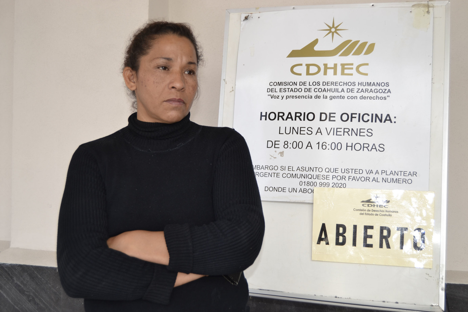 Recurso. Gabriela del Valle interpone queja ante la Comisión de Derechos Humanos por presunta violación a los derechos de su hija. (EDITH GONZÁLEZ)