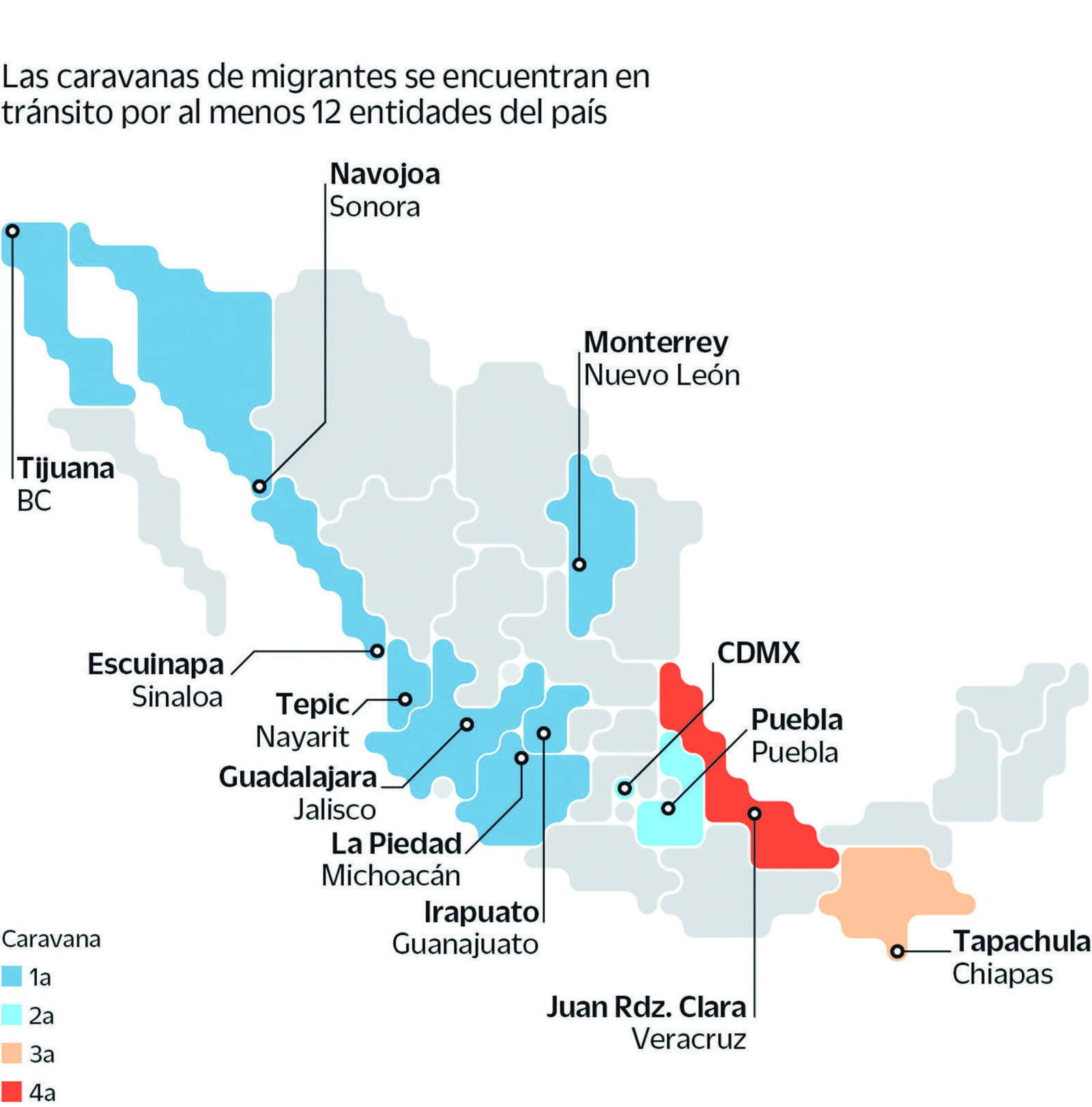 Dispersos en México. (EL UNIVERSAL)