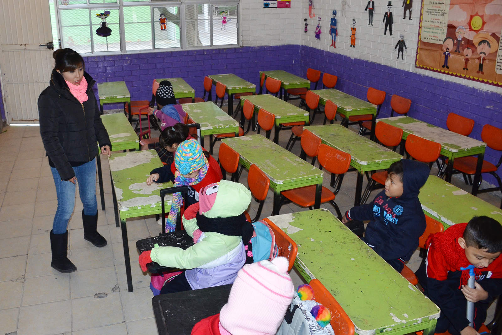 El reporte general de la coordinación de Servicios Educativos en la Región Lagunera, es del 25 por ciento de inasistencia. (FERNANDO COMPEÁN) 

