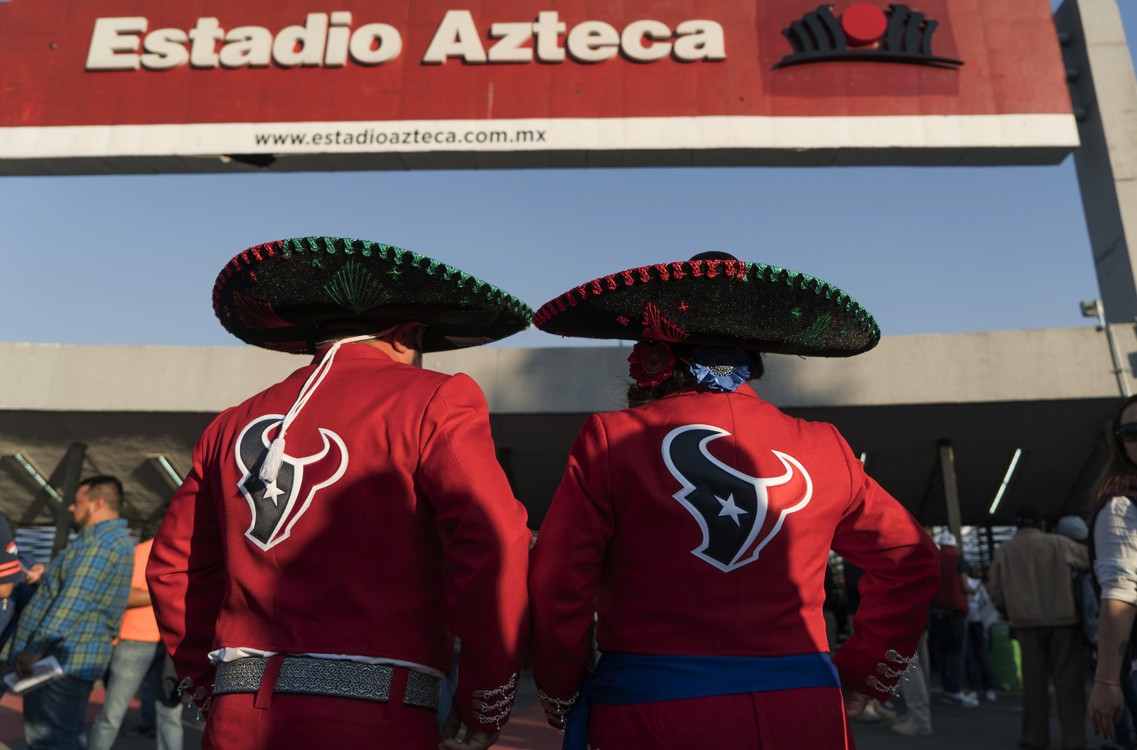 Aficionados en el estadio Azteca en 2016, para ver a los Texans.
