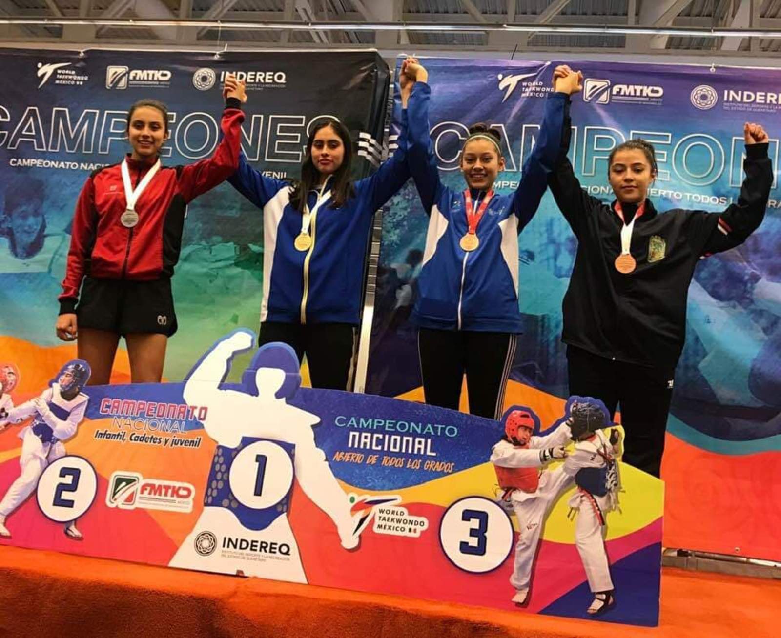 Maryana Martínez, de 13 años, obtuvo el obtuvo la medalla de bronce en la categoría Juvenil Femenil en la división de menos de 55 kilogramos. (Especial)