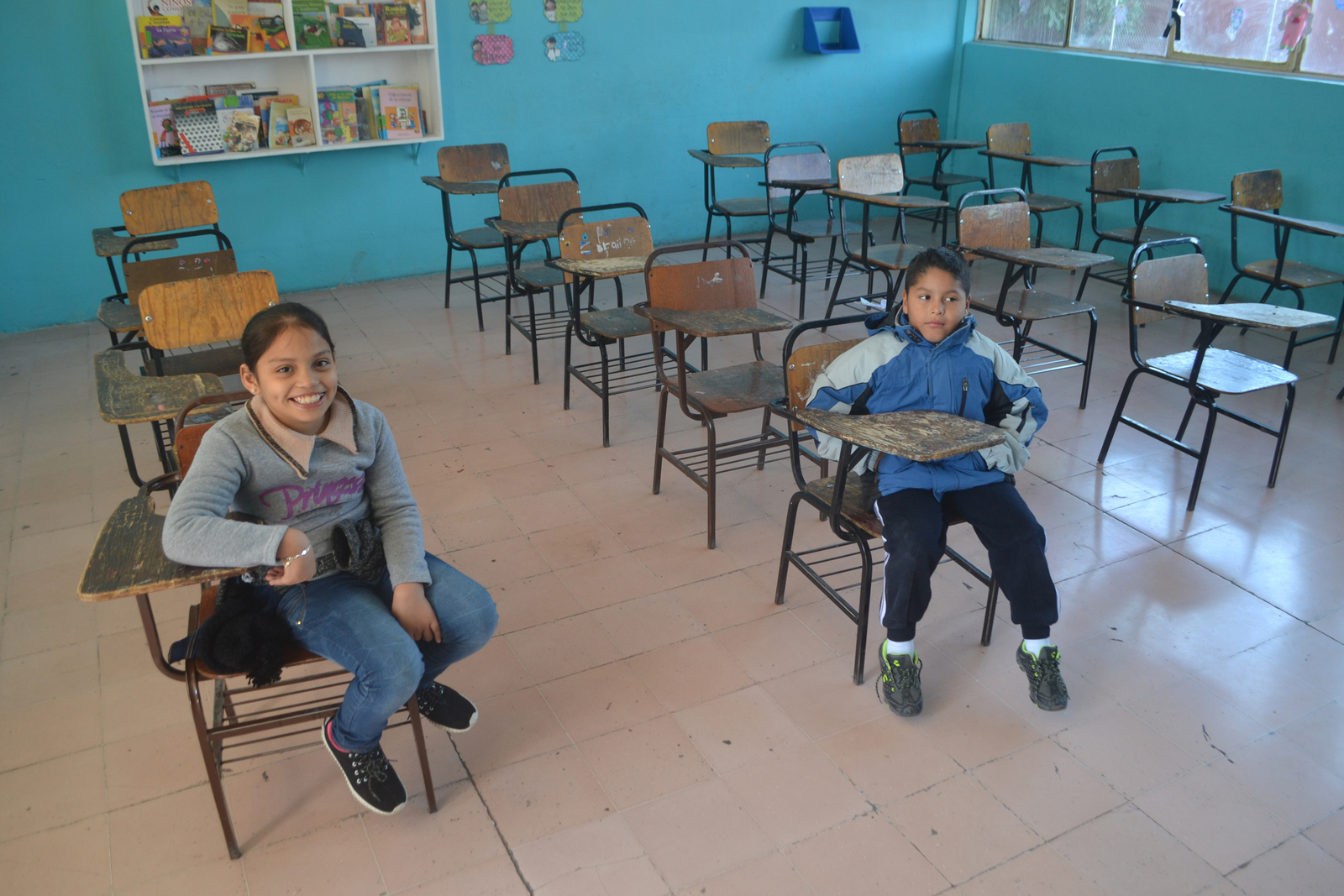 Inasistencia. Ayer, primarias como la Felipe Carrillo Puerto de la colonia Moderna reportaron salones con sólo dos alumnos. (ANGÉLICA SANDOVAL)
