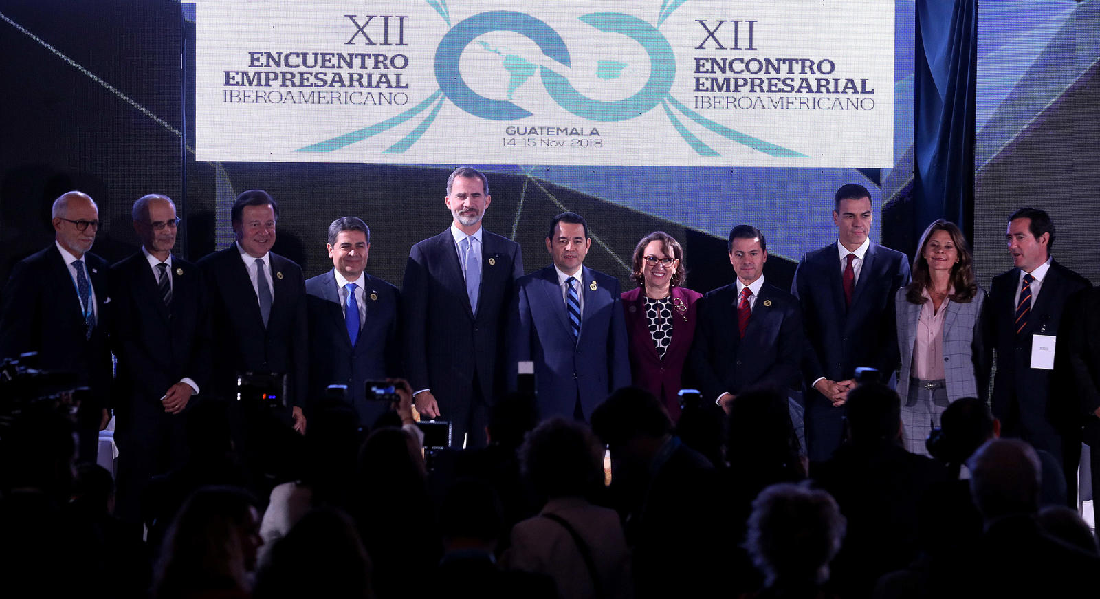 Presentes. Gobernantes externan sus puntos de vista para impulsar el desarrollo regional, durante el XII Encuentro Empresarial Iberoamericano.