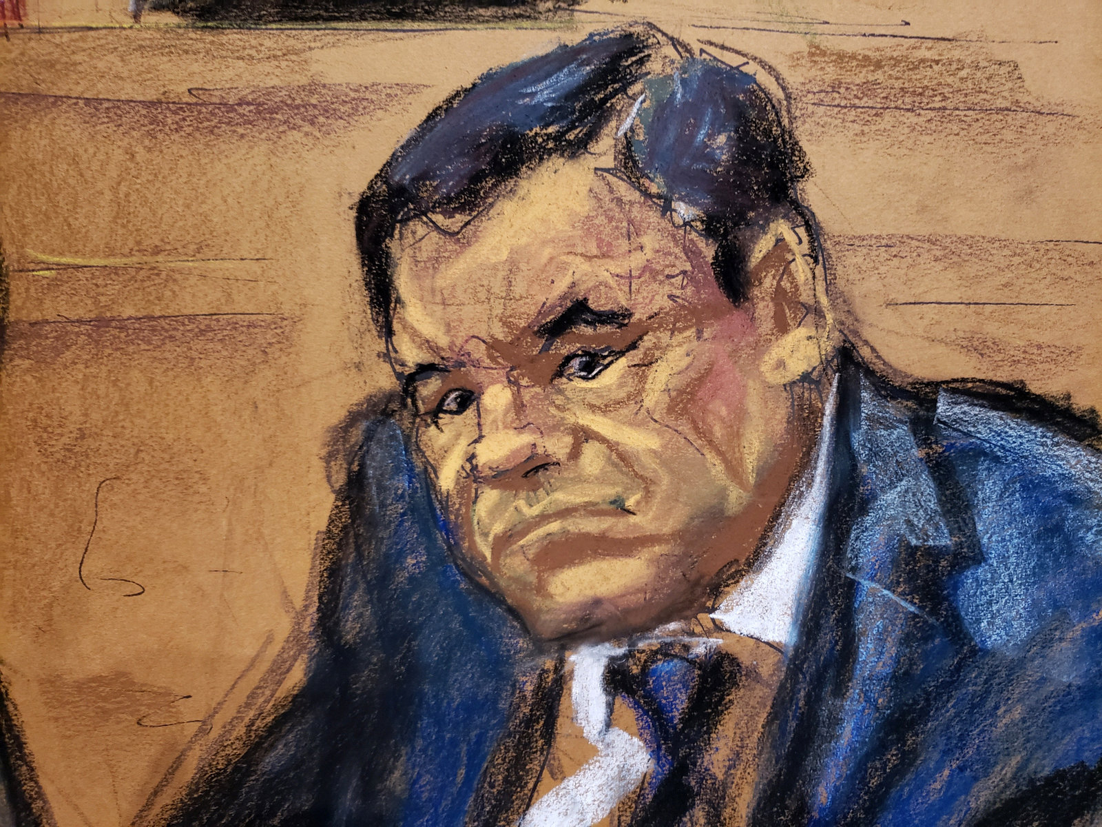 La artista tras los dibujos de 'El Chapo' en la corte