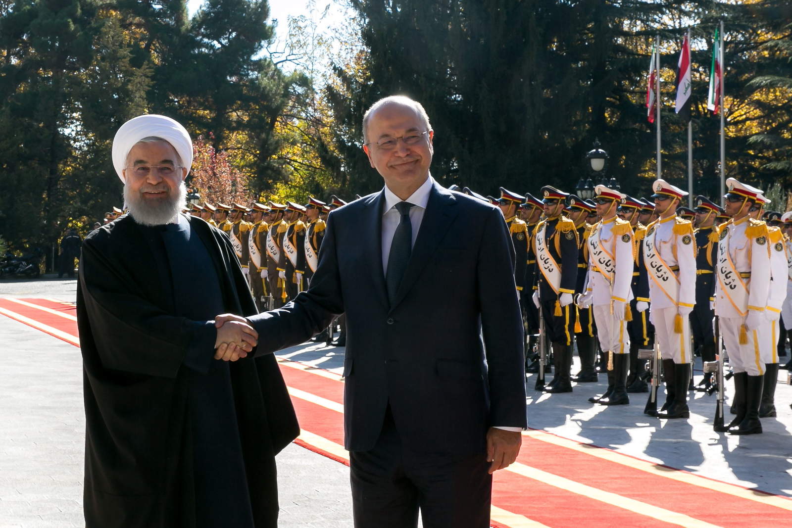 Rouhani y Salih abordaron la cooperación energética. (EFE)