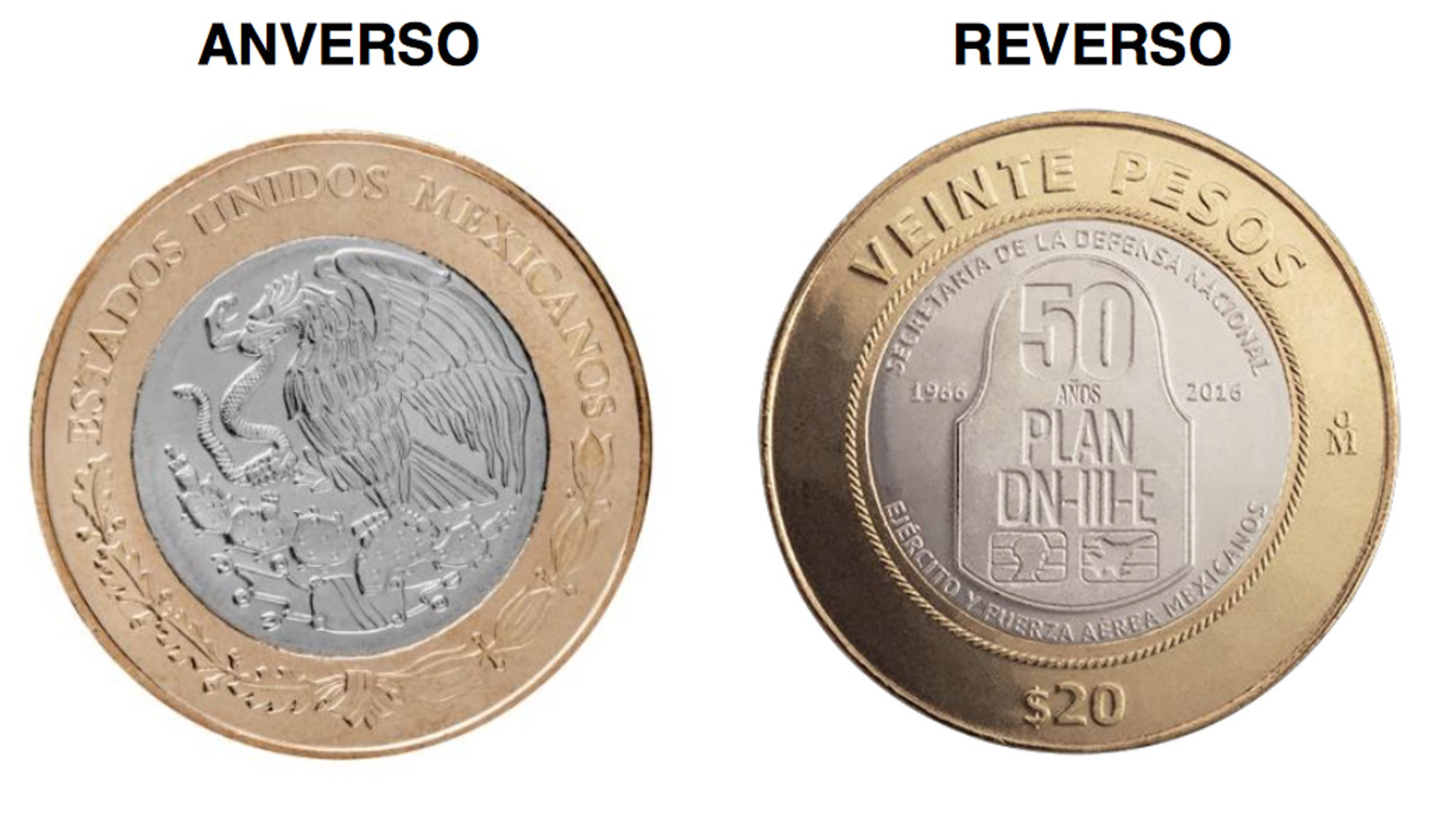 Monedas. El Banco de México lanza una moneda conmemorativa de la aplicación del Plan Marina. (ARCHIVO)