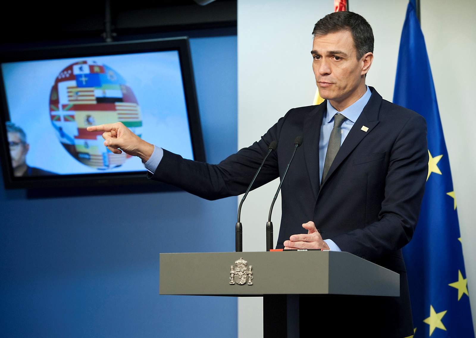 El jefe del Ejecutivo español aseguró el sábado en Madrid que su gobierno ha logrado un 'triple blindaje histórico' sobre Gibraltar, con las garantías escritas exigidas por España en unas negociaciones 'difíciles', pero 'fructíferas'. (EFE) 