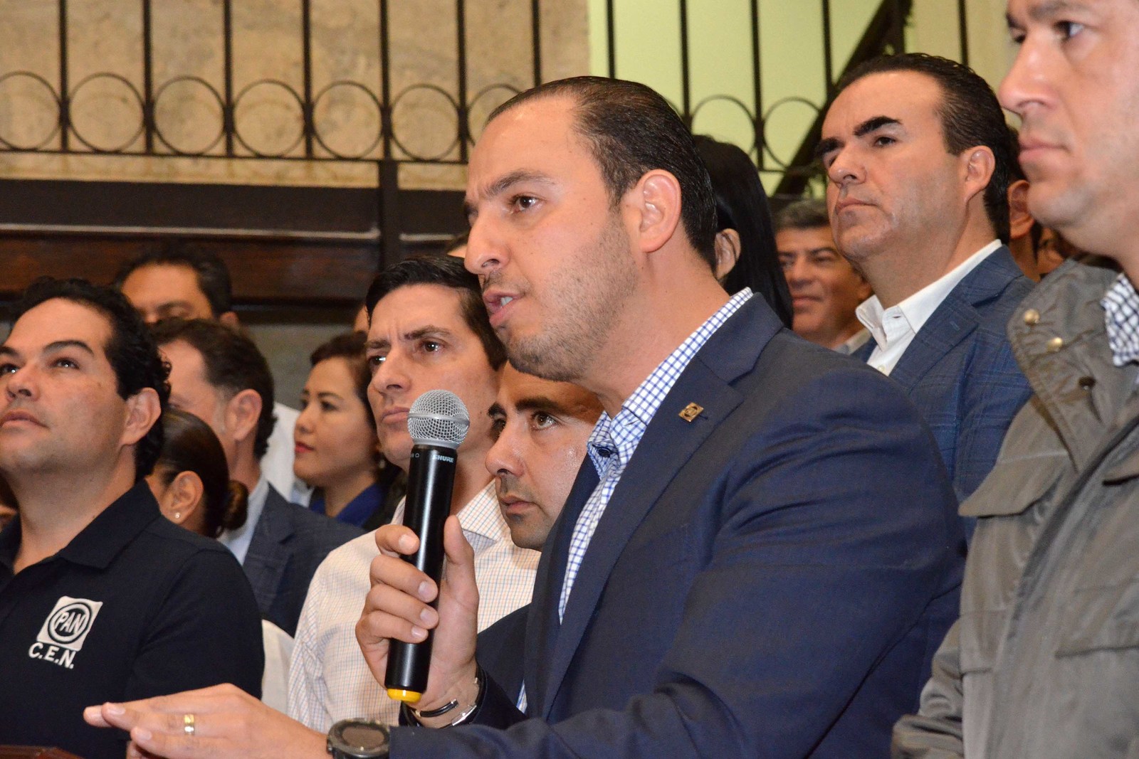 Prioridad. En su primer acto como nuevo dirigente del blanquiazul, Marko Cortés Mendoza afirmó que estas elecciones son de la más alta prioridad para el partido.