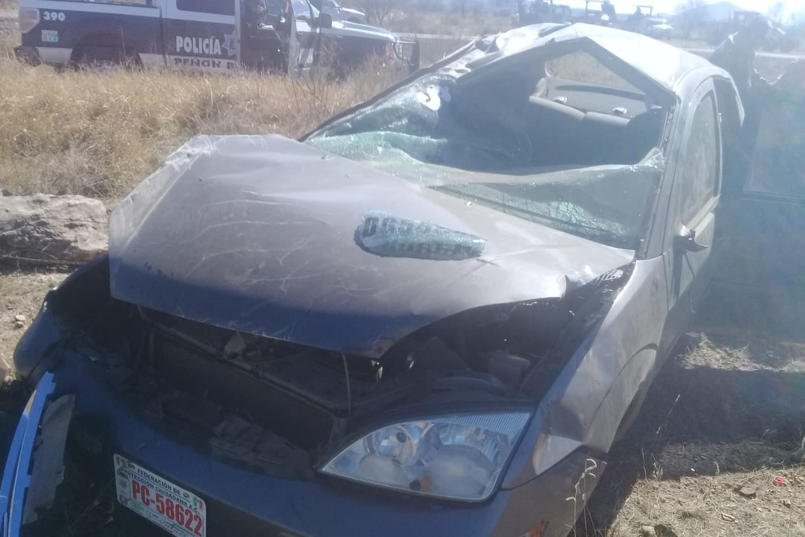 Accidente. Sufren aparatosa volcadura en la carretera libre Gómez Palacio-Durango, madre e hija resultaron lesionadas. (EL SIGLO DE TORREÓN)