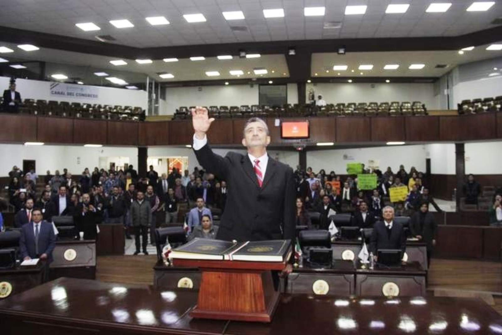En conferencia de prensa, García Rodríguez dijo que el combate a la corrupción será una realidad cada vez más sólida. (TWITTER)

