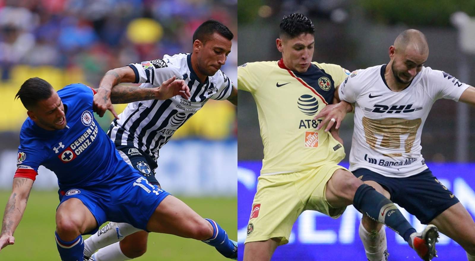 Cruz Azul se verá las caras ante Rayados, mientras que América y Pumas se medirán en semifinales. (Jam Media)