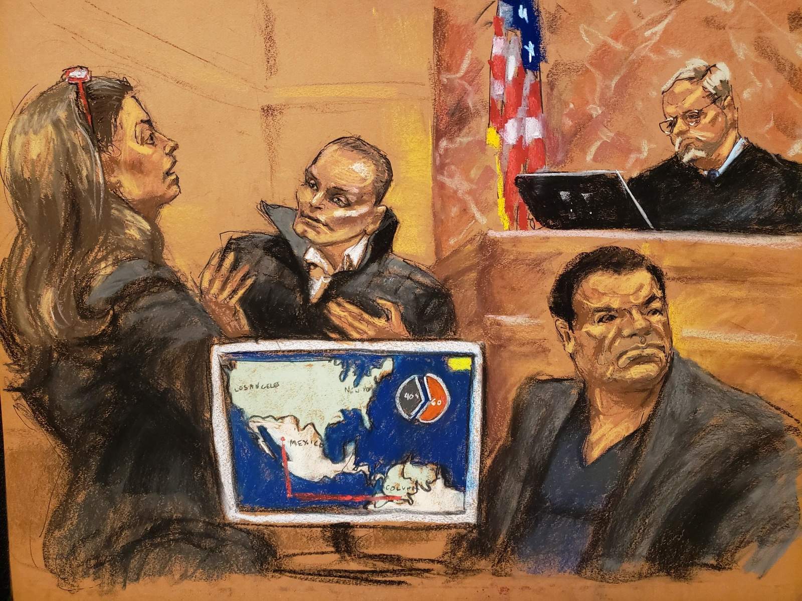 Los abogados del Chapo han intentado demostrar que Ramírez mintió al Gobierno de Estados Unidos, incluso antes de que este fuera extraditado desde Brasil, en 2008. (ARCHIVO) 
