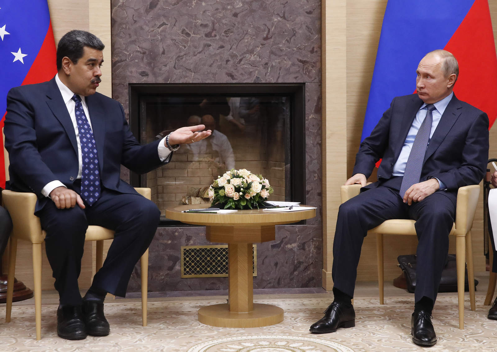 Maduro está de visita en Moscú y se reunió con el presidente Putin. (AP) 