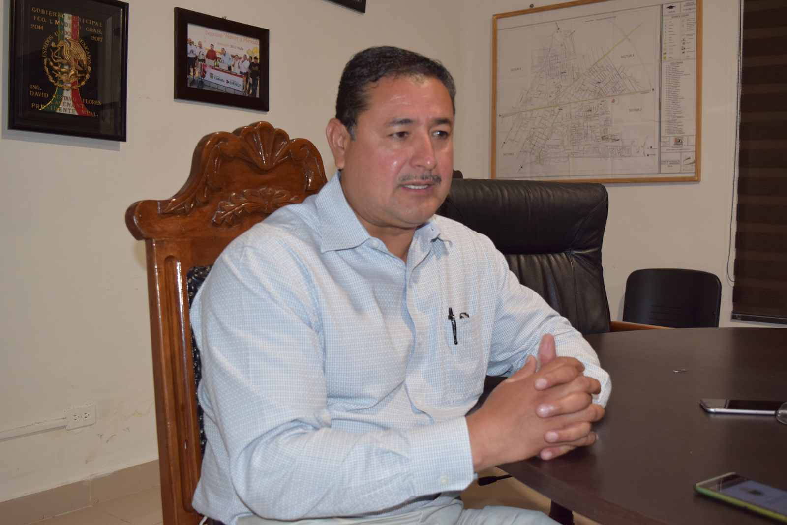 Evento. El alcalde de Madero confirmó que el próximo 21 de diciembre presentará su informe en el Gimnasio Municipal. (EL SIGLO DE TORREÓN)