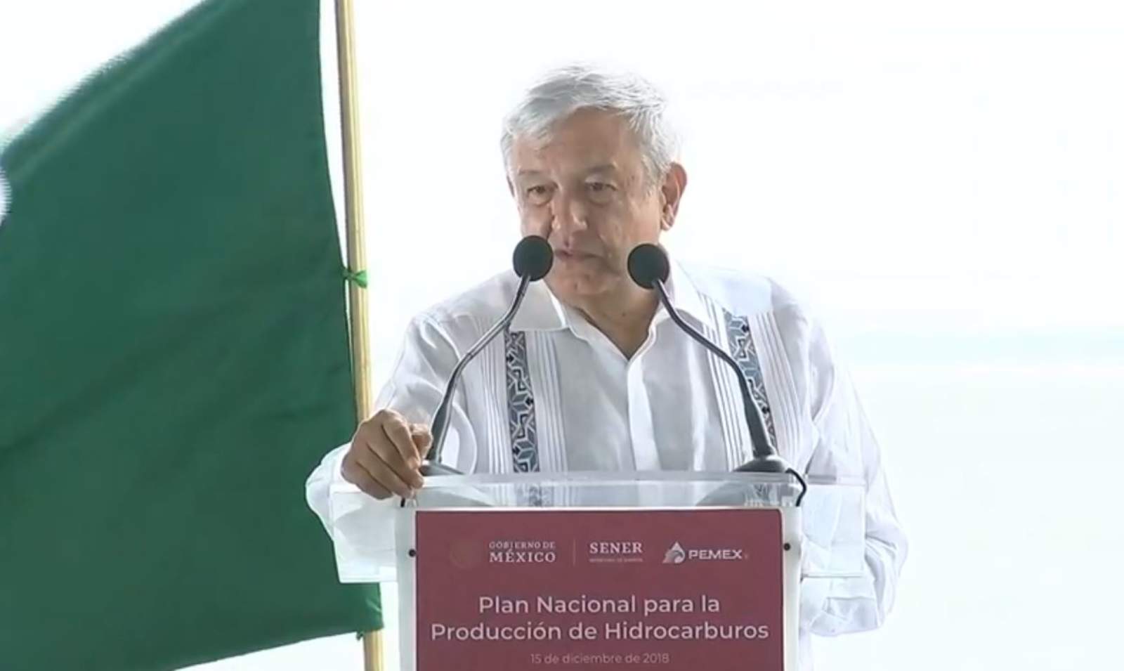 López Obrador presenta en Campeche el Plan Nacional para la Producción de Hidrocarburos. (ESPECIAL) 