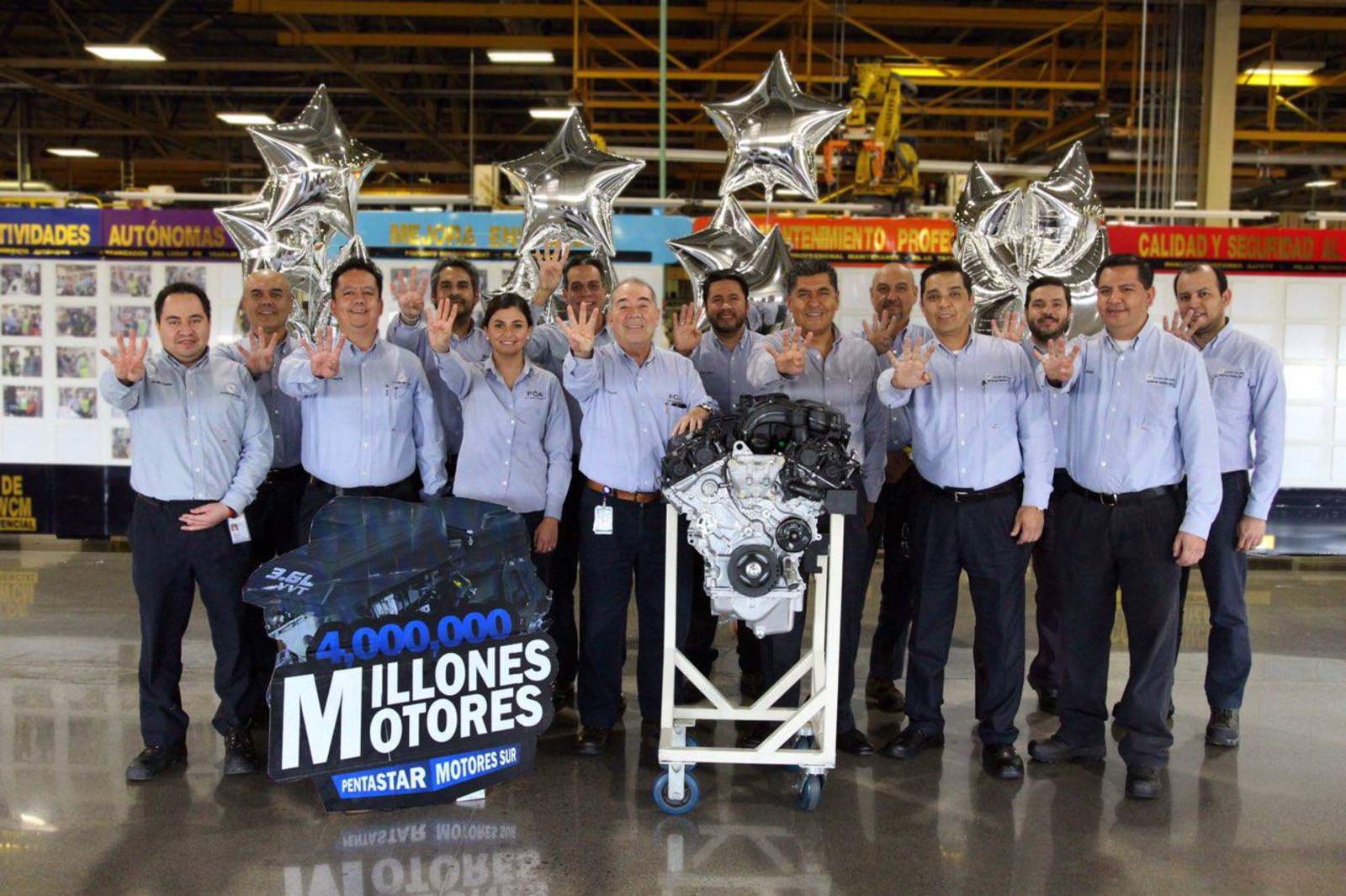 Alcanza Chrysler producción de su motor 4 millones en Saltillo