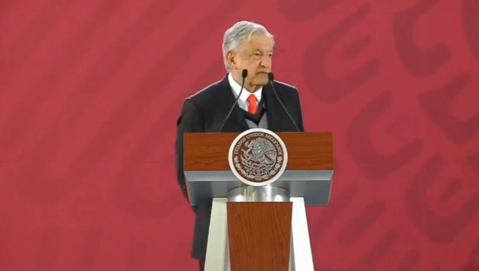 López Obrador se encuentra con los medios en el Palacio Nacional. (ESPECIAL) 