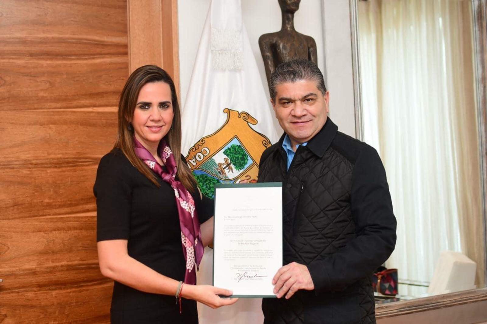 Guadalupe Oyervides, la nueva secretaria de Turismo en el gabinete de Miguel Ángel Riquelme Solís, indicó que “se casará” con su trabajo en la Secretaría.