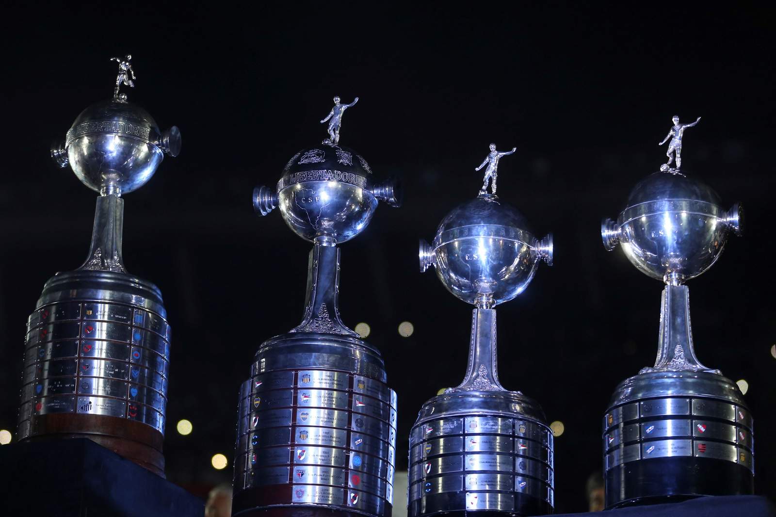 Las cuatro Copa Libertadores que el cuadro de River Plate tiene entre su palmarés.
