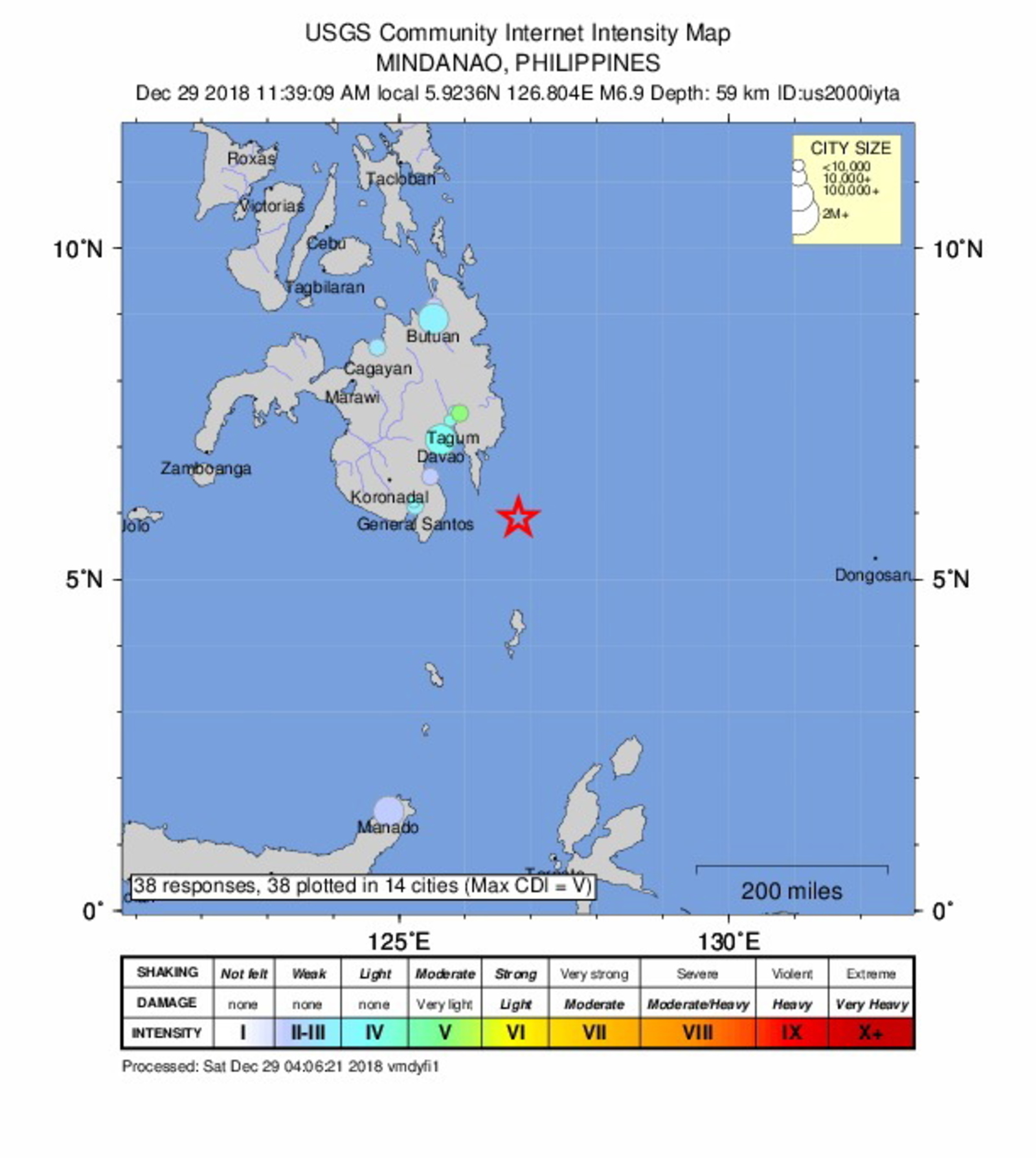 Uno más. La agencia sismológica de Filipinas elevó la magnitud a 7.2 según sus registros.