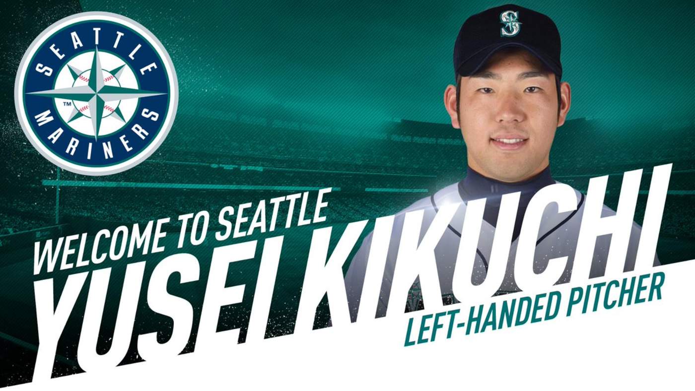El lanzador japonés Yusei Kikuchi firmó un contrato de cuatro años con los Mariners de Seattle.