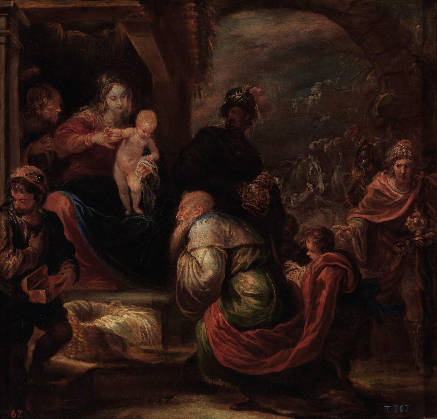 Adoración de los Reyes Magos, de Francisco Rizi