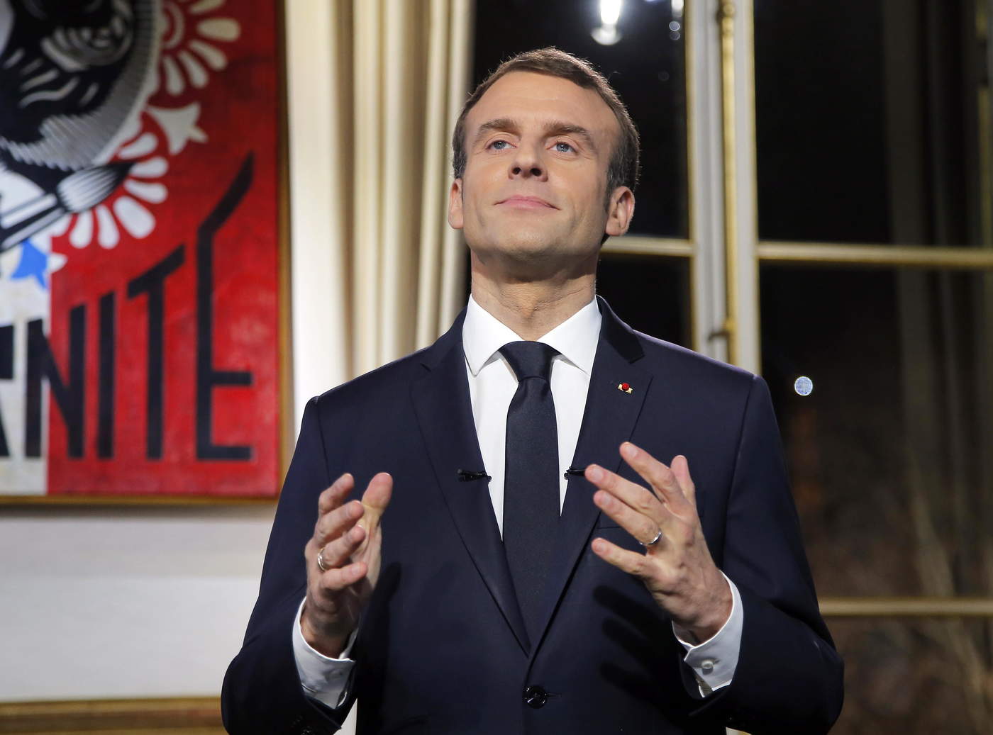 El presidente francés lanzó un mensaje en defensa de la libertad de expresión. (ARCHIVO) 