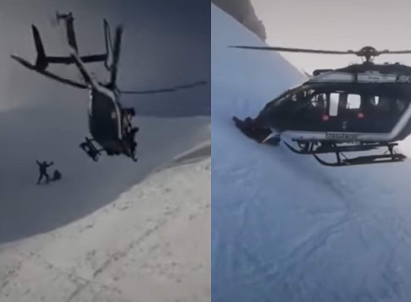 Asombrosas maniobras de piloto en los Alpes