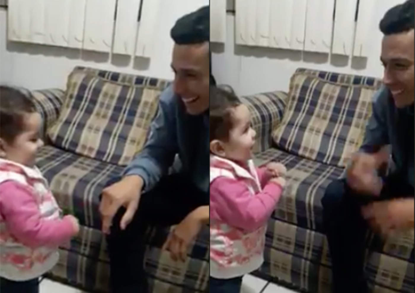 Conversación entre bebé y su papá sordo se hace viral