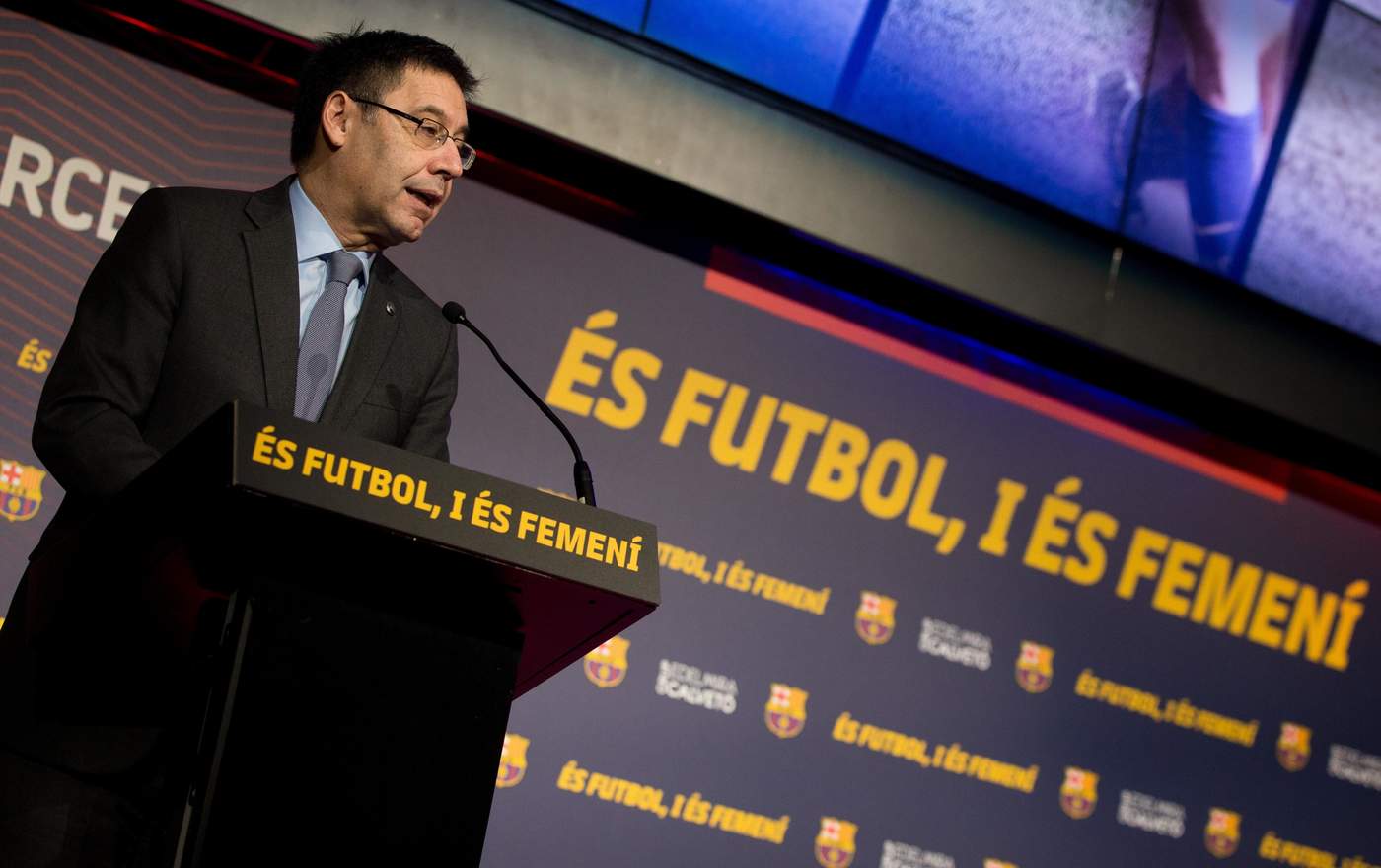 El presidente catalán se dijo satisfecho por el funcionamiento de Ernesto Valverde, quien ya presume de un título de Liga española, una Supercopa y una Copa del Rey.