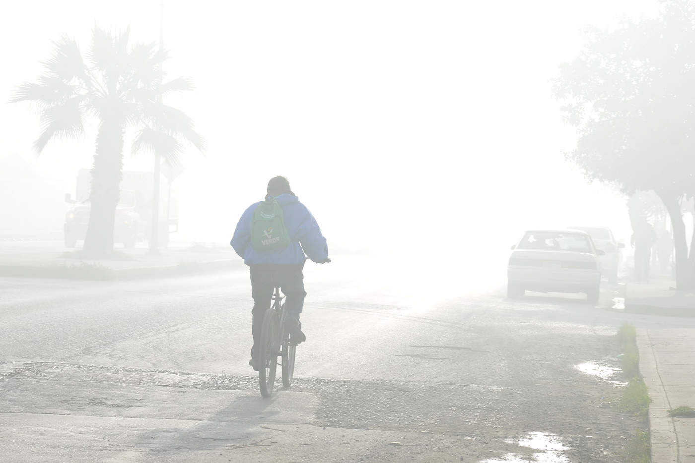 Este jueves se volvió a registrar neblina en Torreón. (FERNANDO COMPEÁN) 

